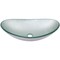 Novatto ARGENTO OVAL Glass Vessel Bathroom Sink Set, Brushed Nickel TIG-70328031BN - alternate 2